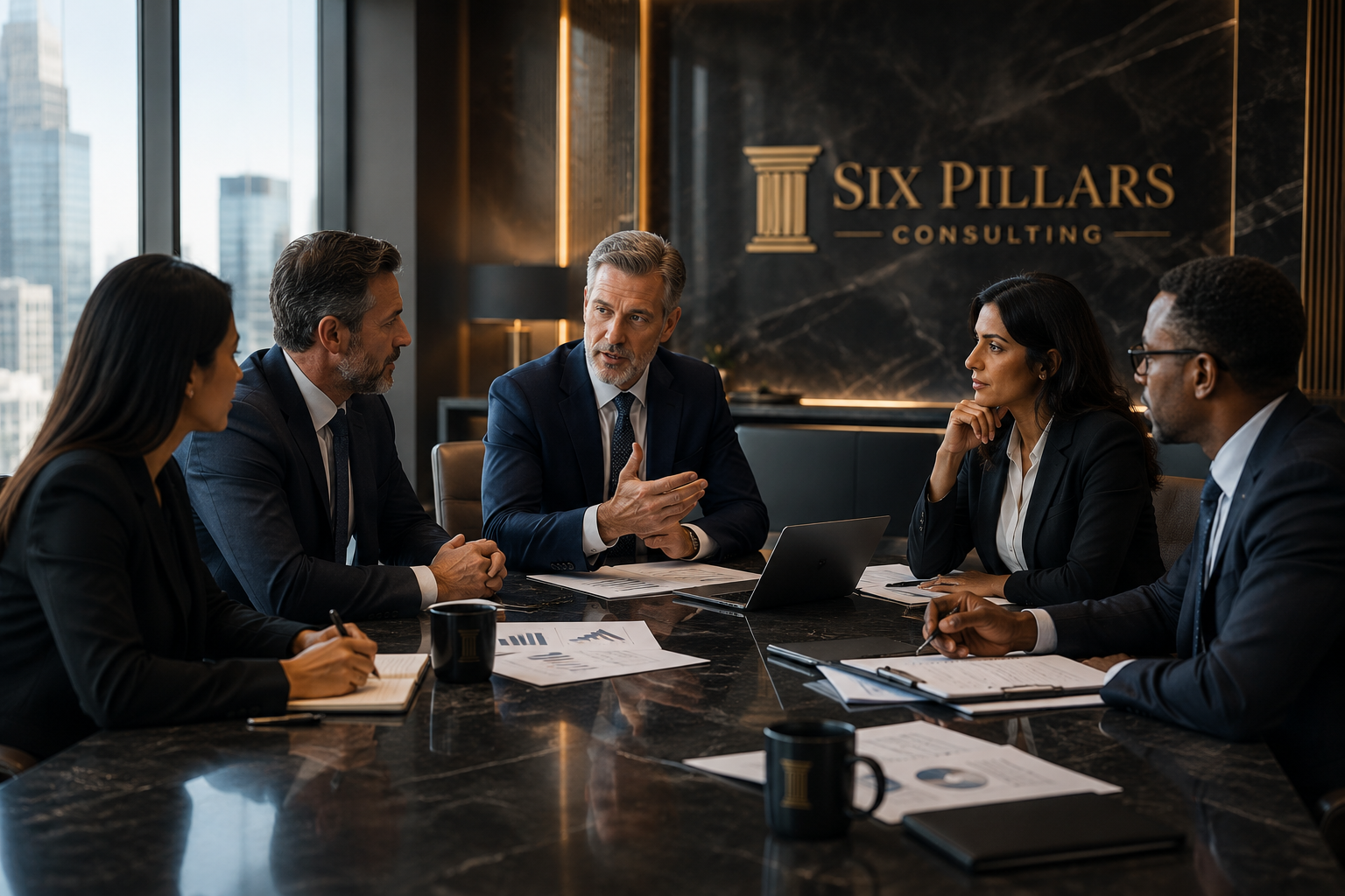 Six Pillars Consulting leadership discussion